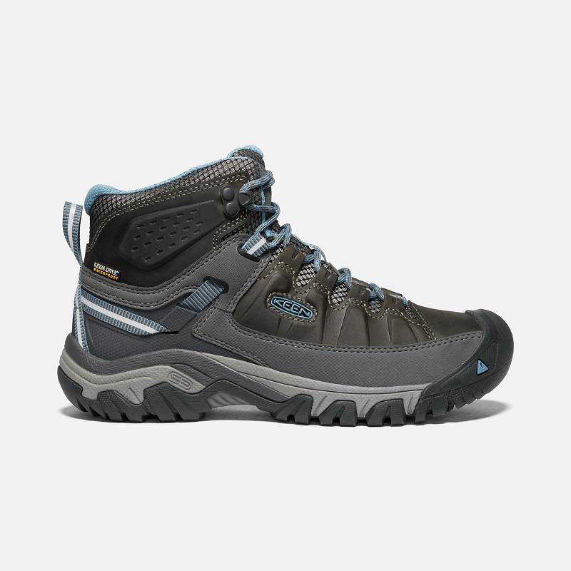 Keen Targhee III Mid Waterproof Wanderstiefel Damen DE-93640 Magnet/Atlantic Blue - Keen Damenschuhe